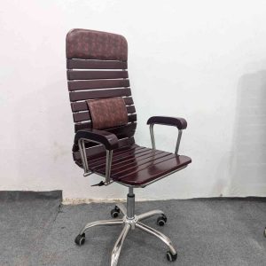 Wood Chair - Hatil Model - Coffee Colour